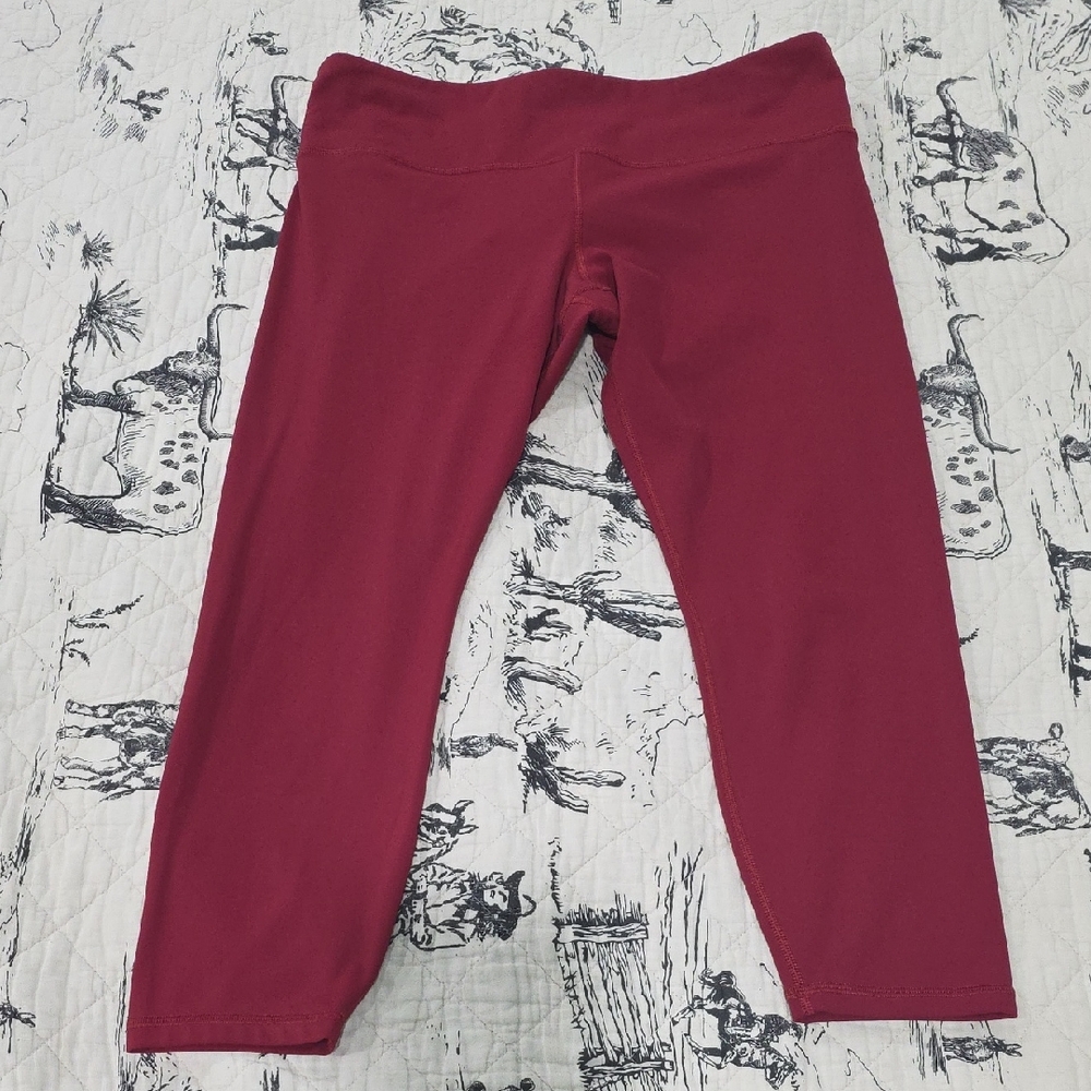 Athleta Burgundy Leggings